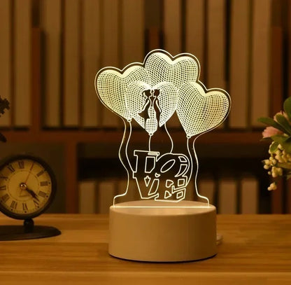 Romantic Love 3D Led Lamp