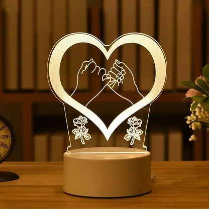 Romantic Love 3D Led Lamp