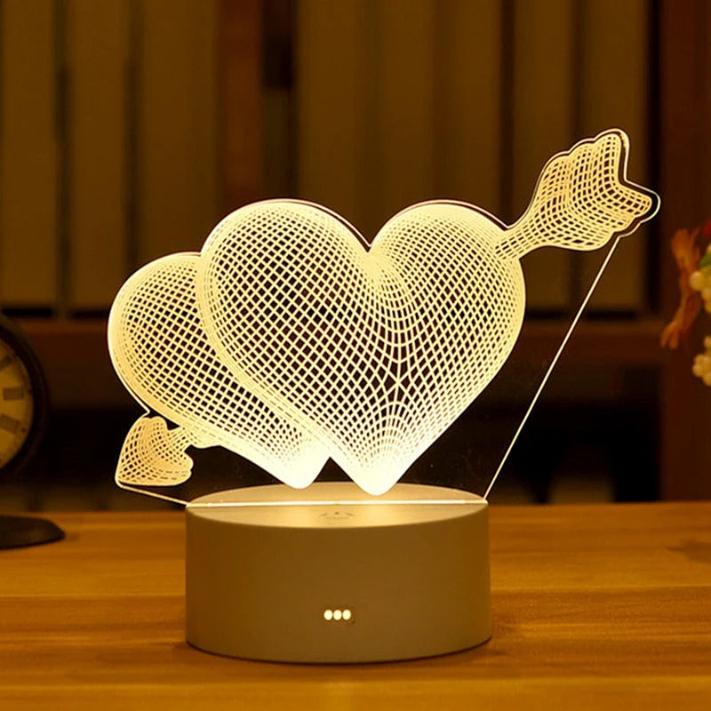 Romantic Love 3D Led Lamp