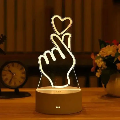 Romantic Love 3D Led Lamp